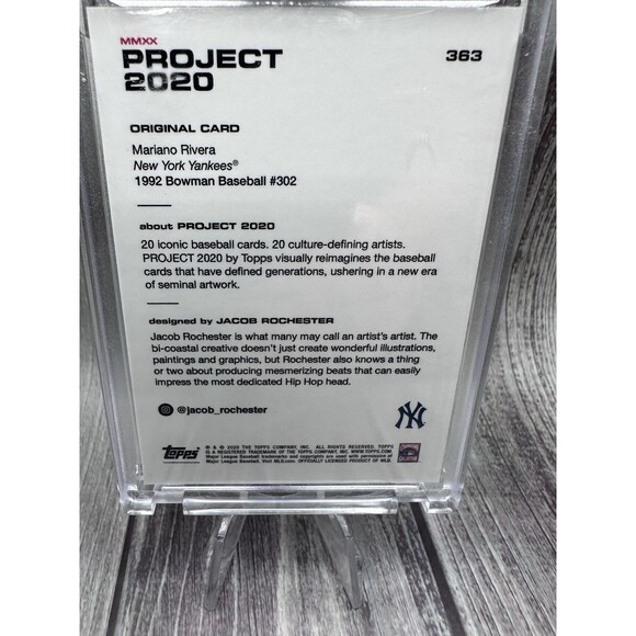 TOPPS PROJECT 2020 #363 MARIANO RIVERA by Jacob Rochester 1992 YANKEES - Picture 10 of 10